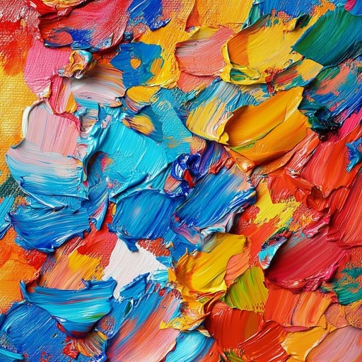 Colores en fuga - arte abstracto vibrante