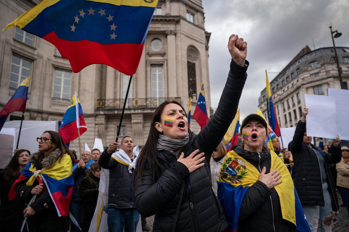 Venezolanos en Países Bajos protestan contra Delcy Rodríguez