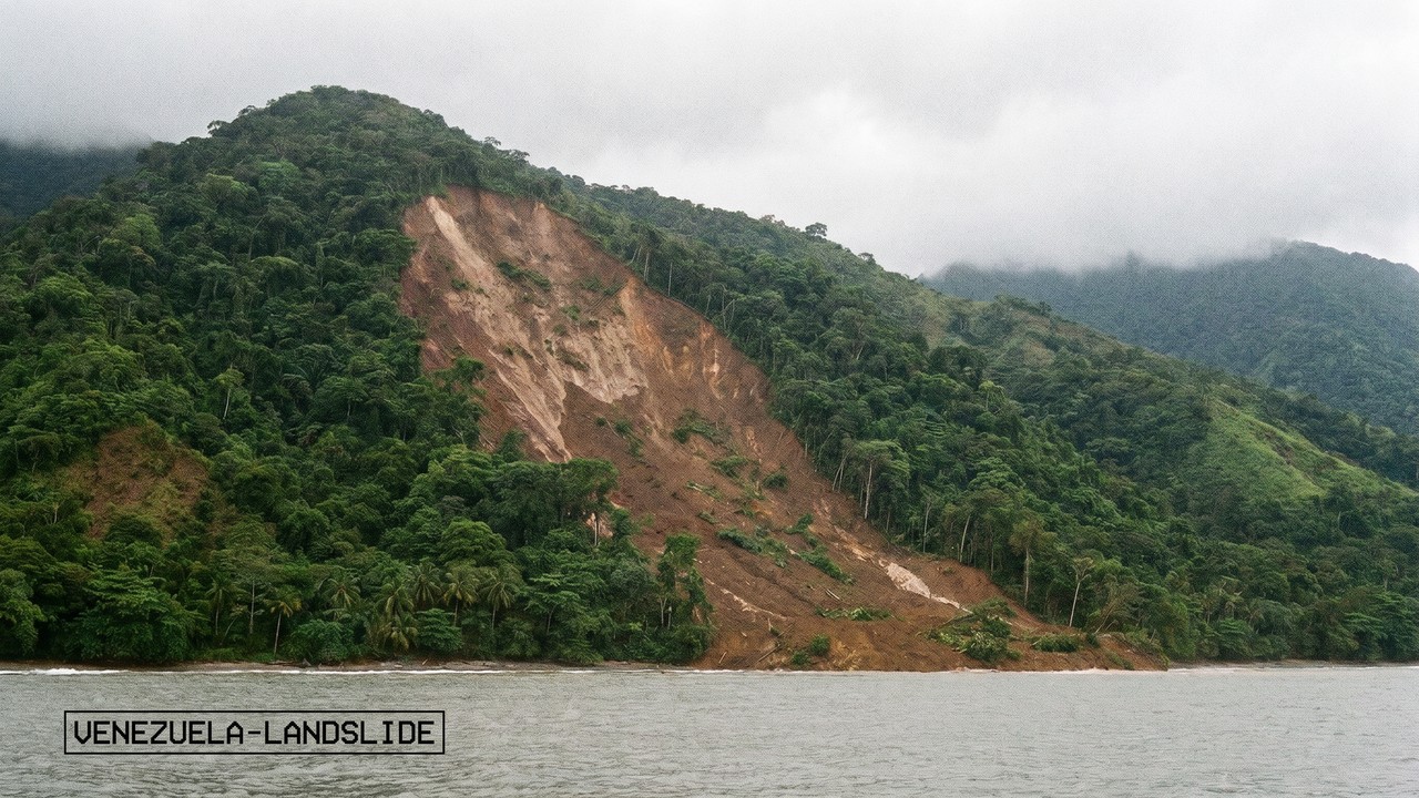 Cicatriz de deslizamiento en montaña tropical — Vargas 1999 · INCÍSOS