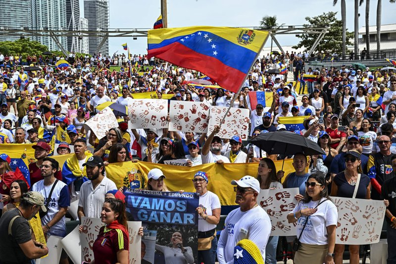 Venezolanos en South Florida protestan por las elecciones presidenciales de Venezuela