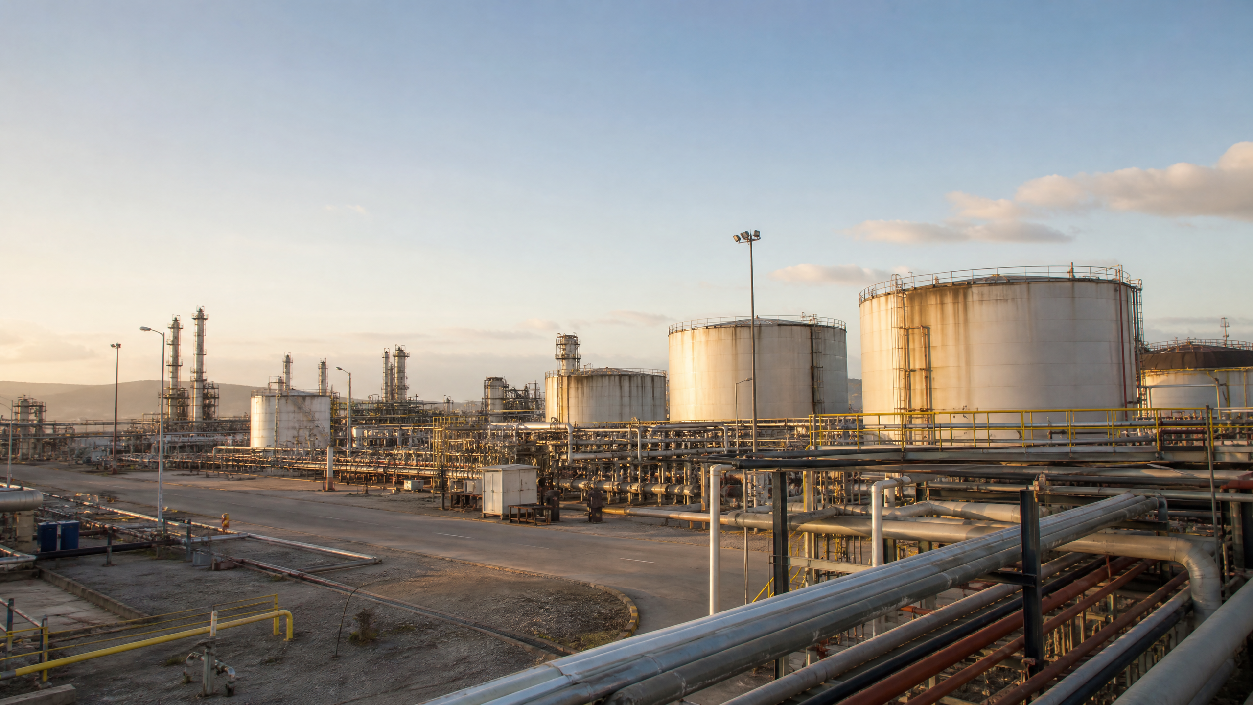Instalación petrolera para la nota sobre inversión privada prometida en Venezuela.
