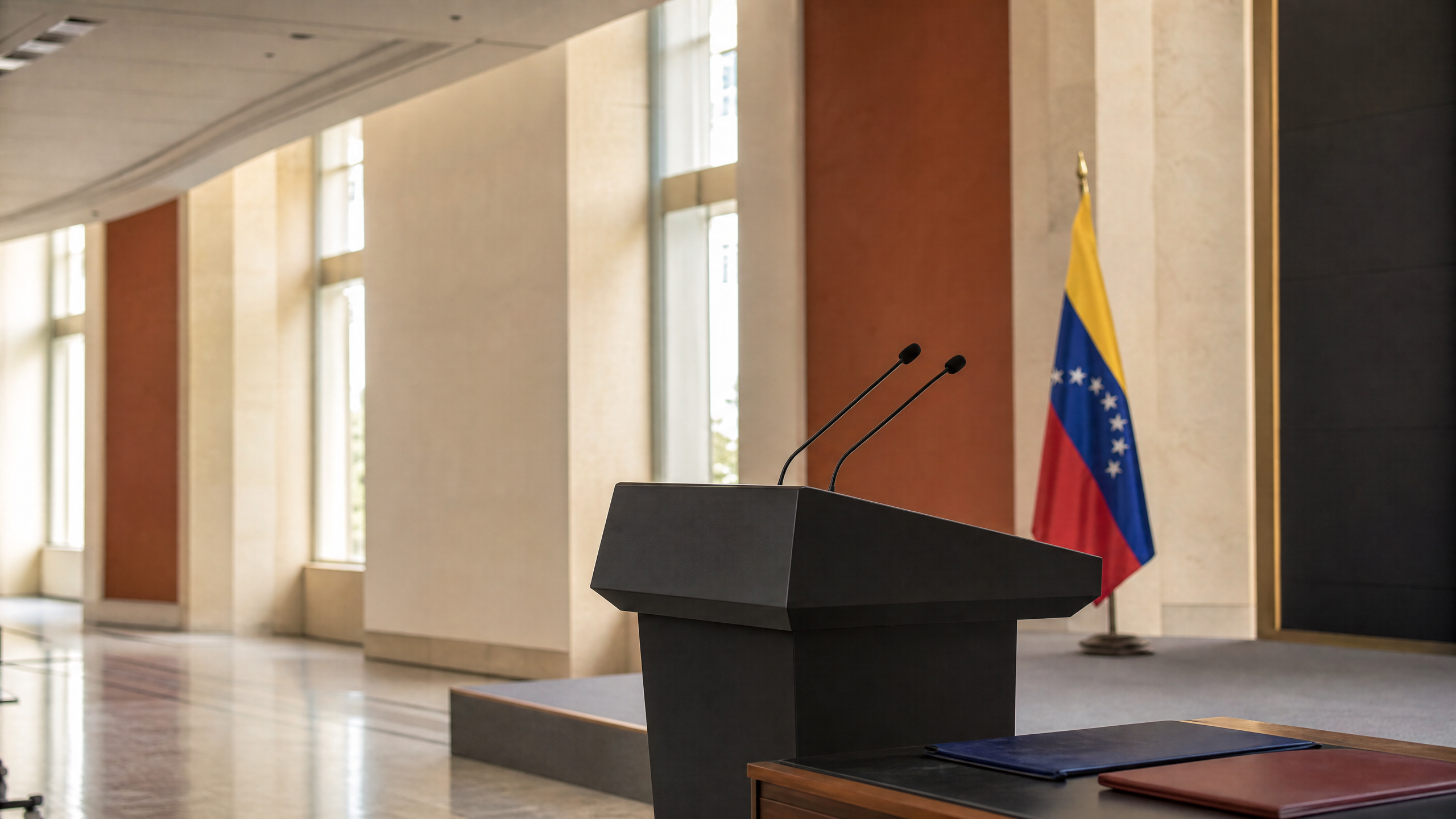 Sala de prensa institucional vinculada al comunicado venezolano sobre el acuerdo petrolero