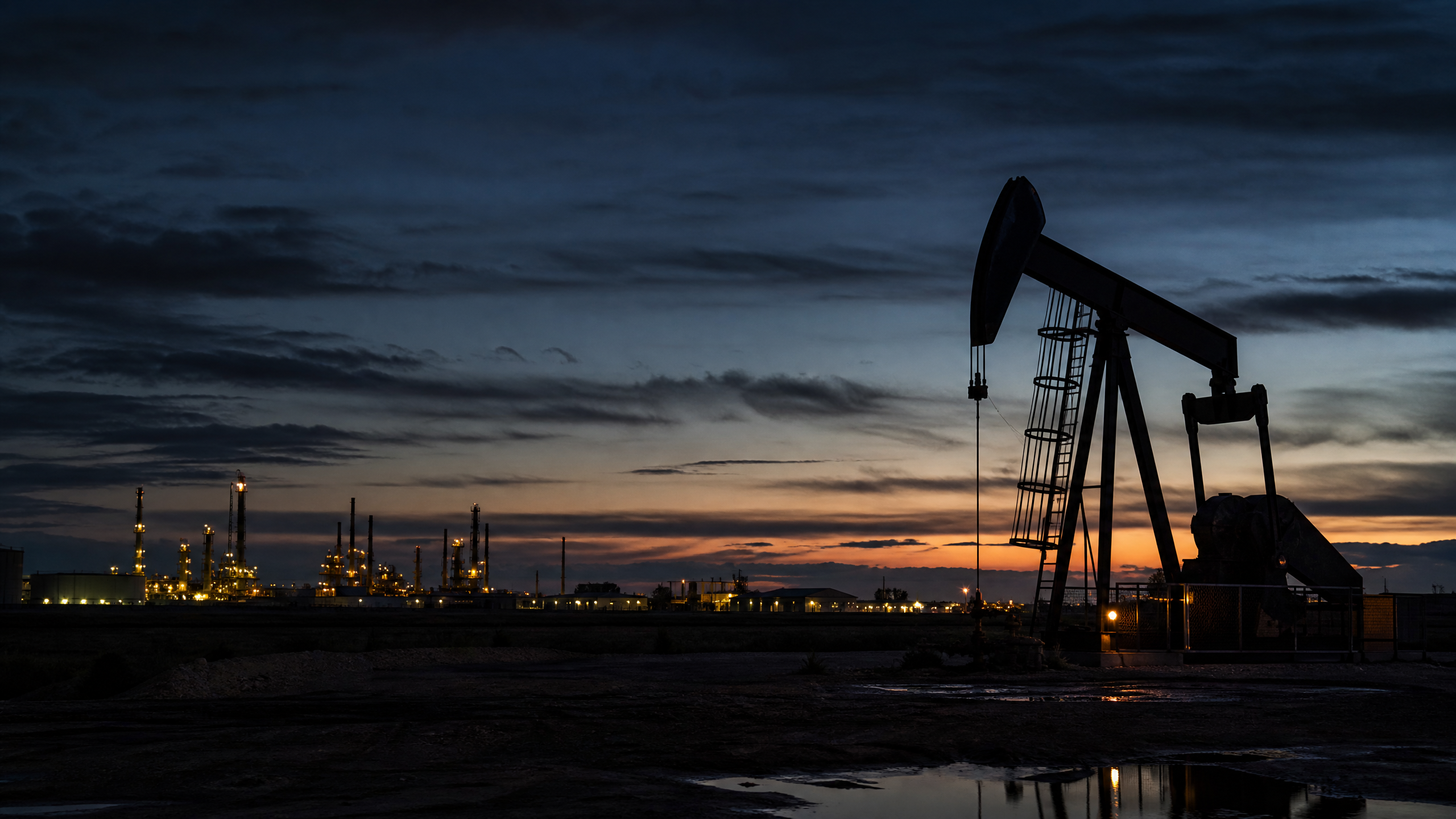 Instalaciones petroleras como imagen editorial de la cronología de cuarenta y ocho horas sobre Venezuela.