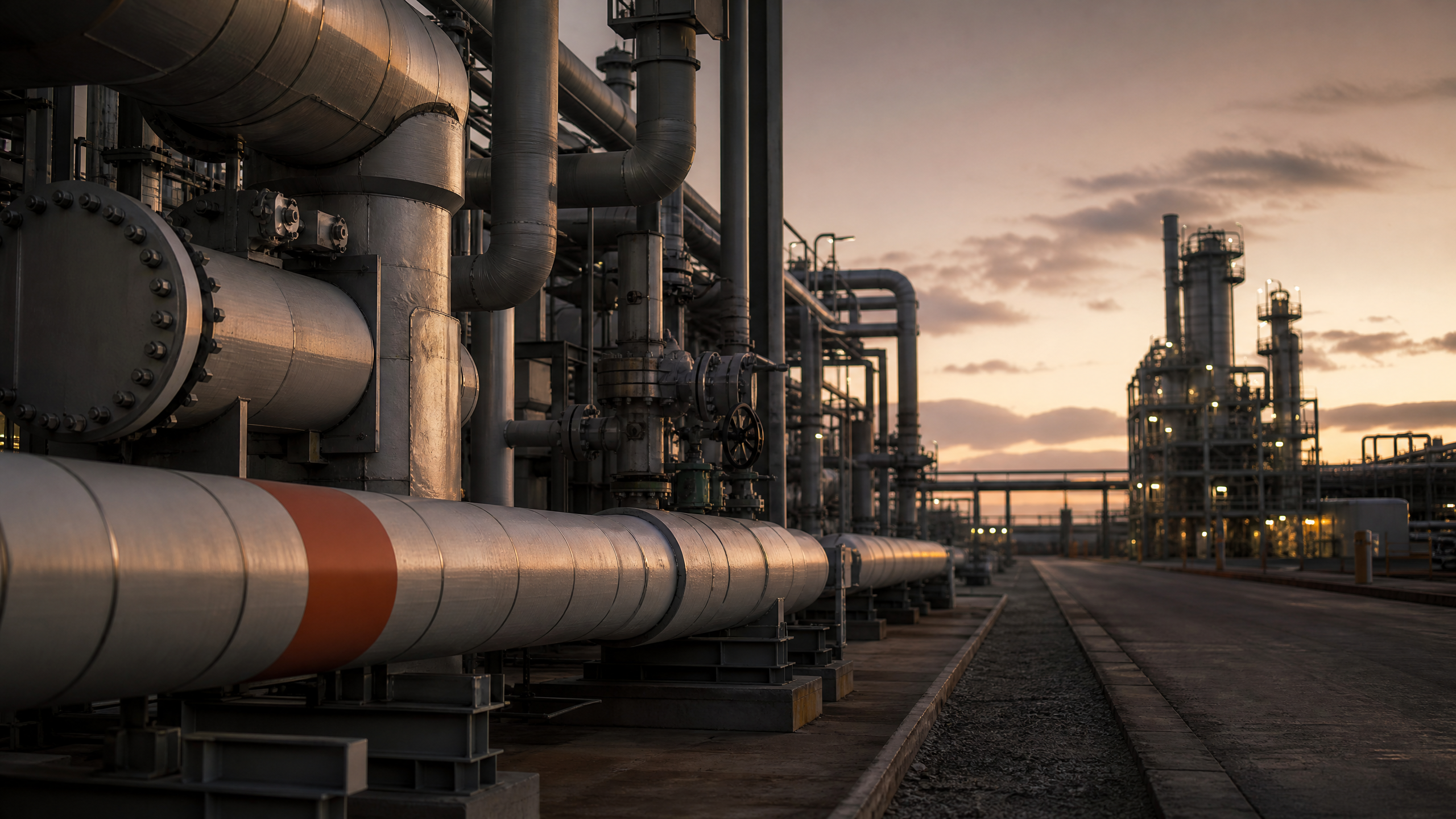 Infraestructura petrolera asociada al procesamiento de crudo extrapesado.