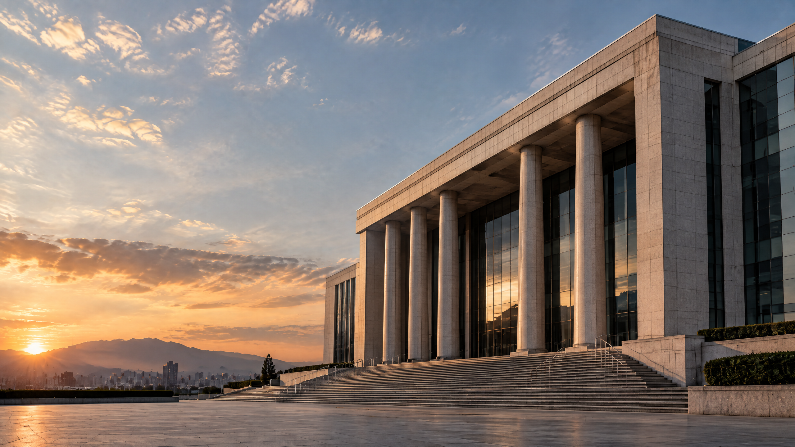 Edificio judicial sin personas, imagen editorial para una nota sobre la renovación del Tribunal Supremo.