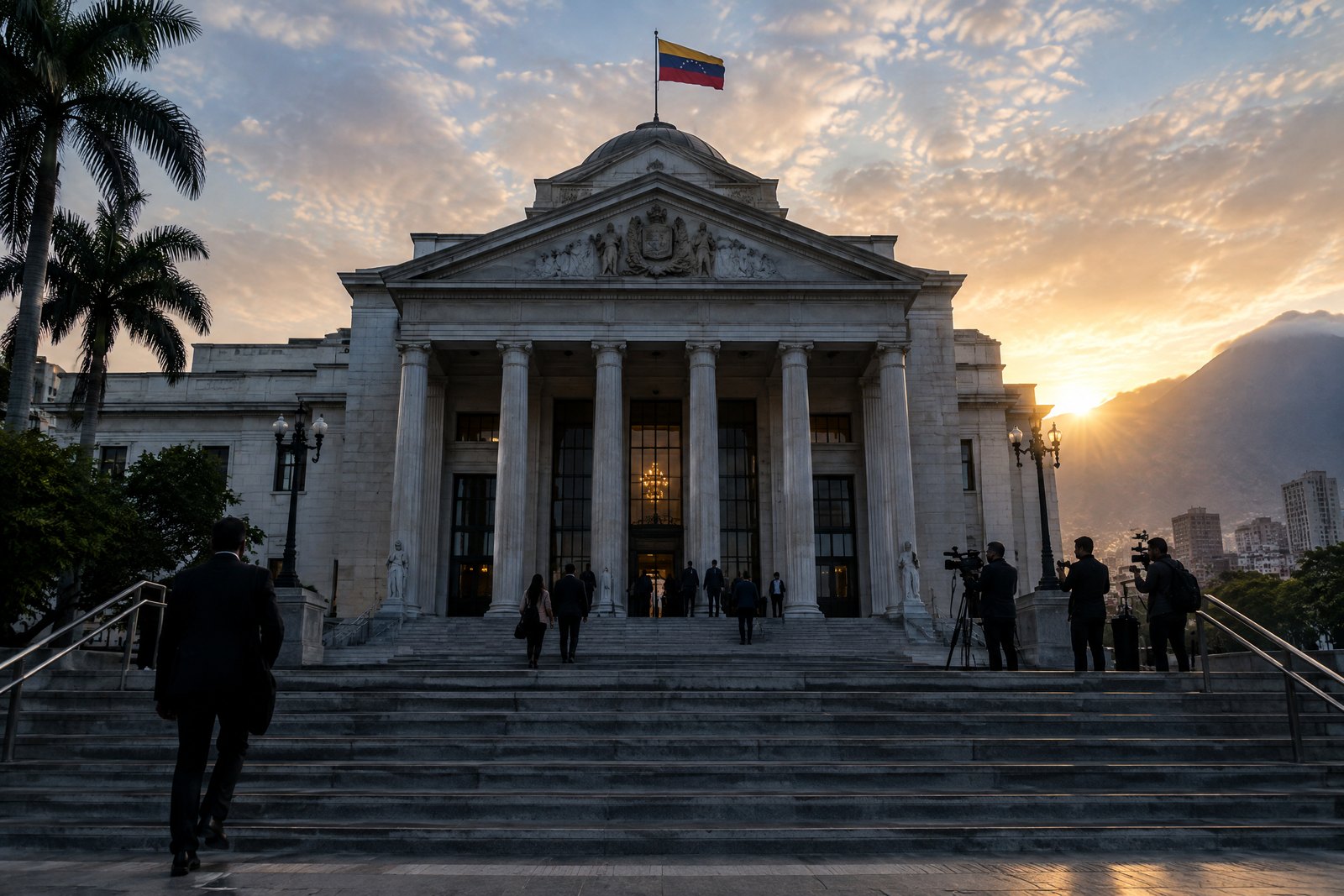 Foto de archivo de la fachada del Tribunal Supremo de Justicia en Caracas.